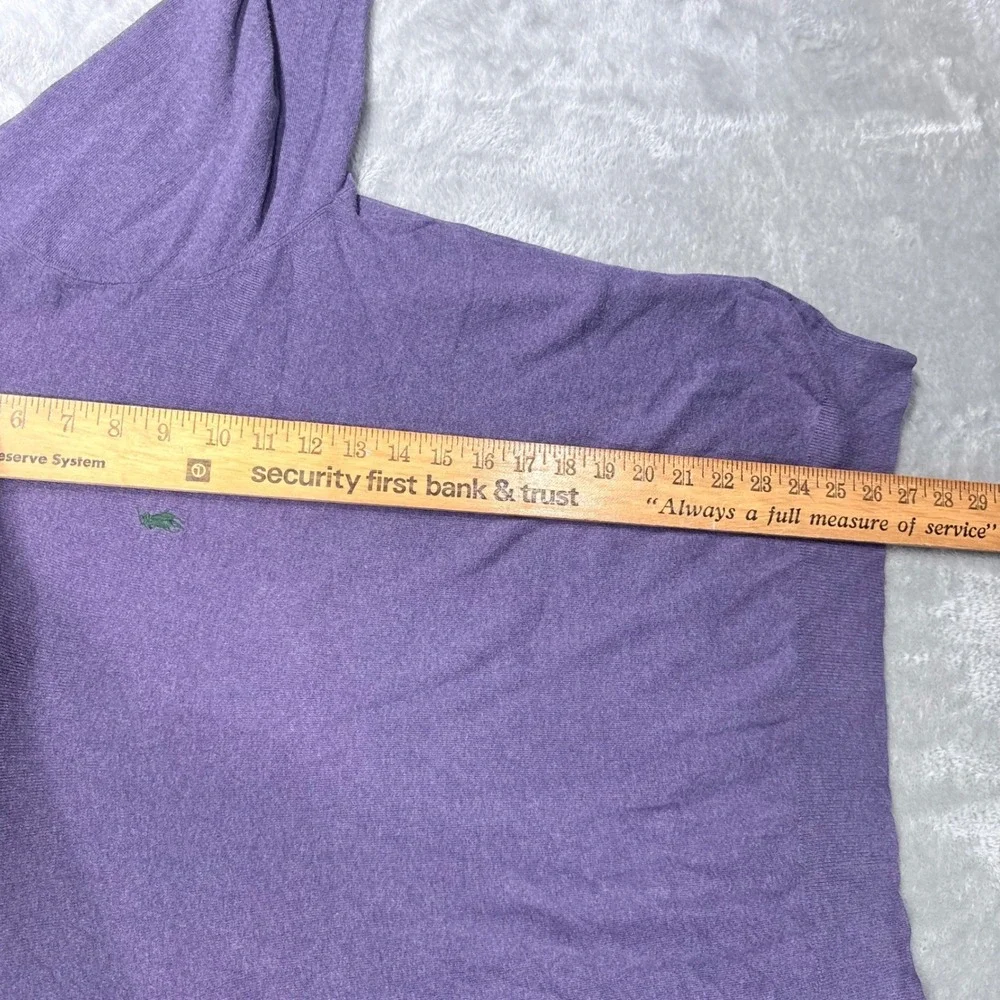 Polo Ralph Lauren Sweater Mens XL Purple V-Neck 100% Pima Cotton Pony Logo